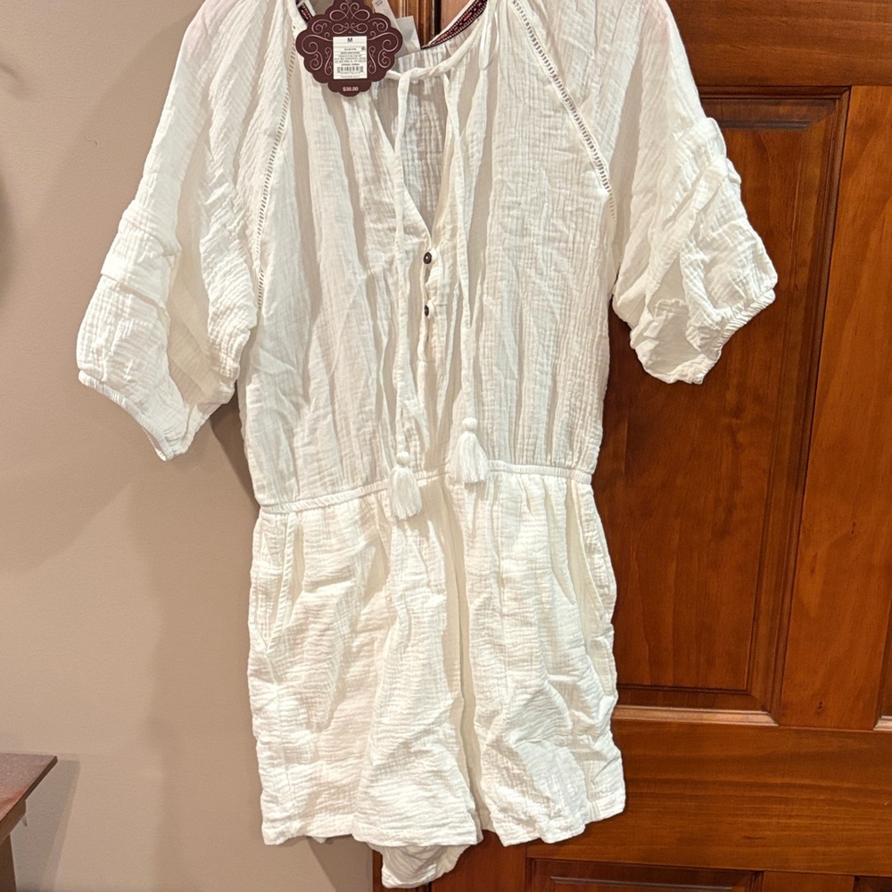 women’s knox rose romper/ swimsuit cover up/ size medium/ NWT